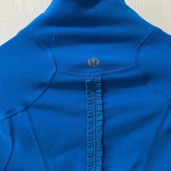 Lululemon U-Turn Half Zip Pullover Track Jacket Silver in Beaming Blue - Picture 13 of 13
